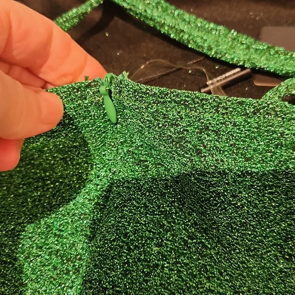 Fashion Nova Sparkling Green Midi Dress - Picture 11 of 12